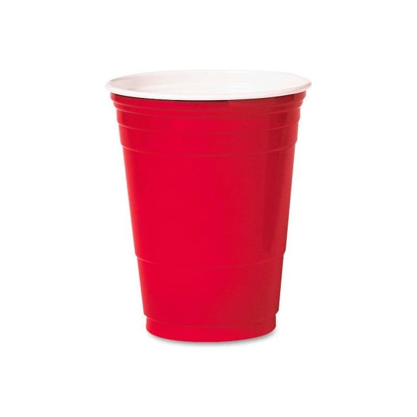 Solo SOLO SCCP16RLRCT - Party Cold Cups, Red, Polystyrene, 16 Oz., 1,000 Qty. SLOP16RLRCT - main